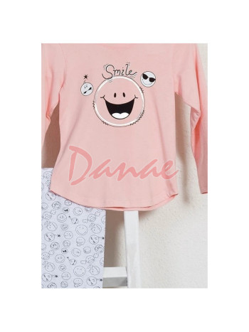 Dievčenské dlhé pyžamo so smajlíkmi - Smile