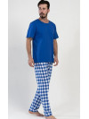 Pánske pyžamo Secret - krátky rukáv - dlhé nohavice