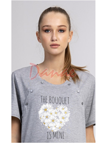 Nočná košeľa materská na kojenie Bouquet