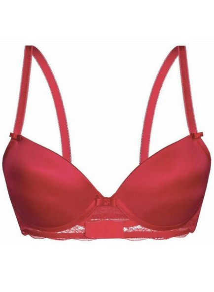 Odvážna červená push up podprsenka