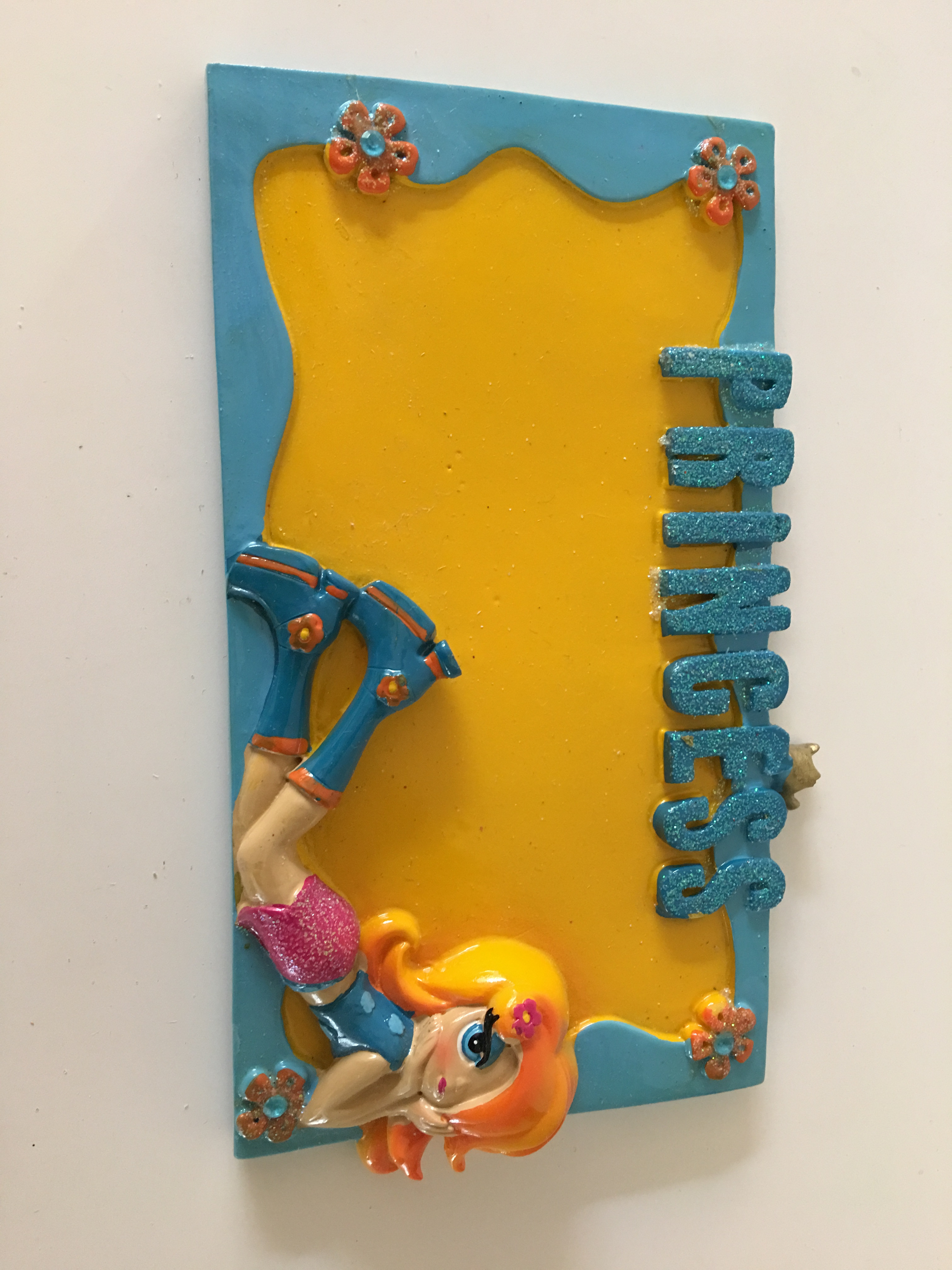 Tabuľka na dvere detskej izby - Princess