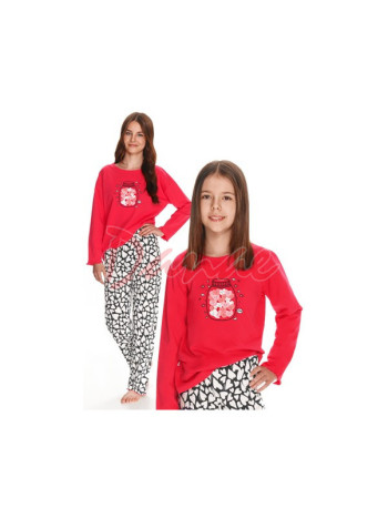 Forever - dievčenské pyžamo so srdiečkami