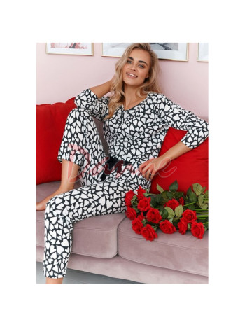 Dream - srdiečkové dámske pyžamo
