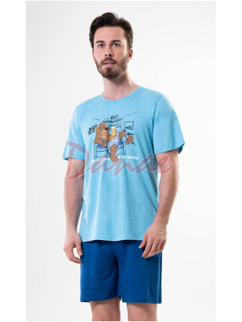 Pán domu - pyžamo s medveďom na gauči