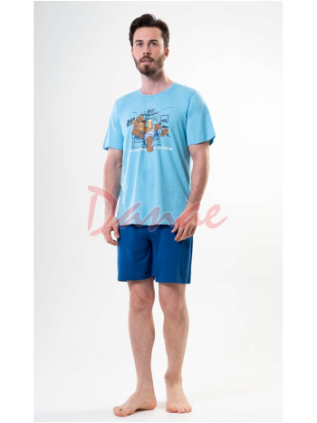 Pán domu - pyžamo s medveďom na gauči