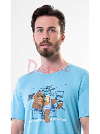 Pán domu - pyžamo s medveďom na gauči