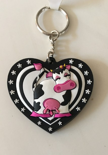 Prívesok na kľúče - kravička Cecilka