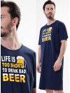 Život je krátky, aby som pil zlé pivo - pánska košeľa