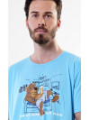 Pánska nočná košeľa s obrázkom Medveď - pán domu
