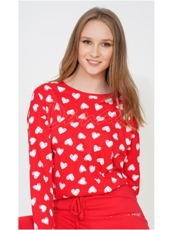 Dámske pyžamo so srdiečkami Amore