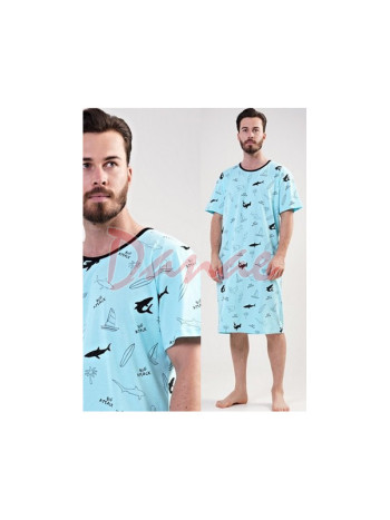 Pánska nočná košeľa so žralokmi Big attack