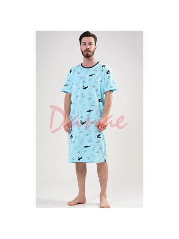 Pánska nočná košeľa so žralokmi Big attack