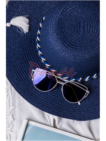 Plážový klobúk dámsky modrý Feba