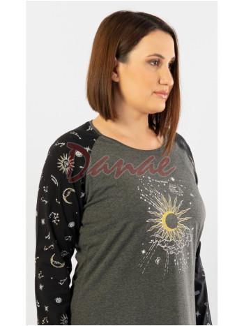 Dámska nočná košeľa - domáce oblečenie - The Moon