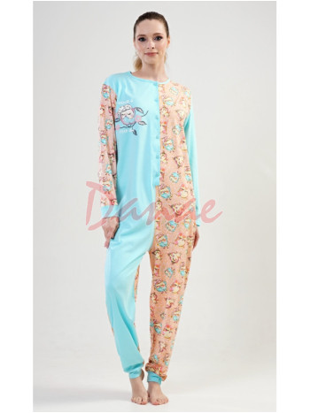 Dámsky overal so sovičkami Have a nice day zelená