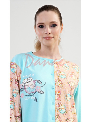 Dámsky overal so sovičkami Have a nice day zelená