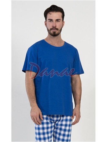 Pánske pyžamo Secret - krátky rukáv - dlhé nohavice