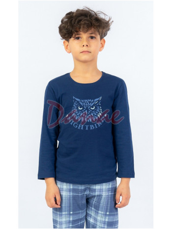 Chlapčenské pyžamo dlhé nohavice s patentom Nightbird