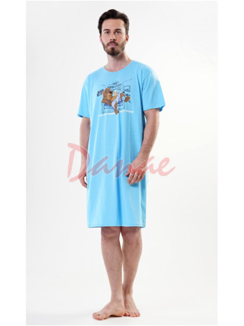 Pánska nočná košeľa s obrázkom Medveď pán domu