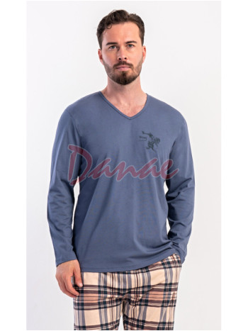 Pánske bavlnené pyžamo dlhé s pivom - Friday