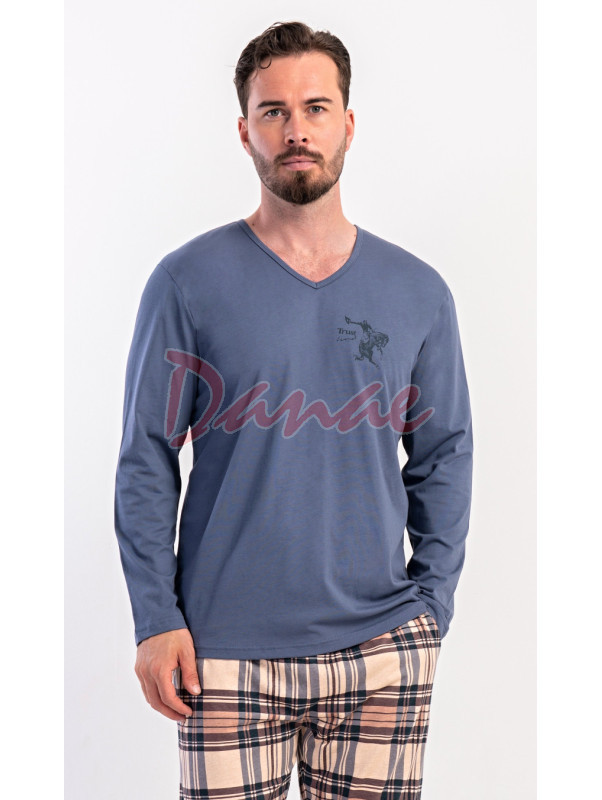 Pánske bavlnené pyžamo dlhé Trust