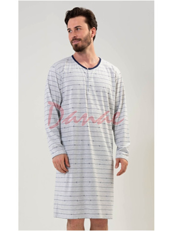 Pánska nočná košeľa s dlhým rukávom Linea