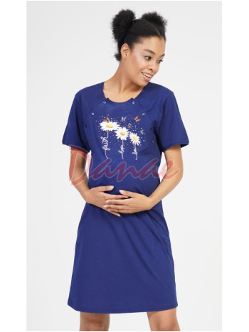 Materská nočná košeľa modrá - Láska - Viera - Nádej