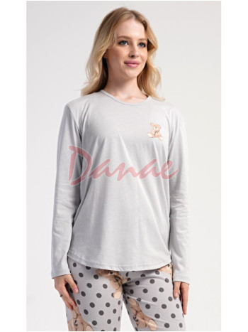 Dámske pyžamo dlhé s malým medvedíkom