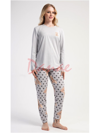 Dámske pyžamo dlhé s malým medvedíkom