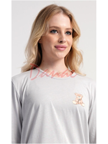 Dámske pyžamo dlhé s malým medvedíkom