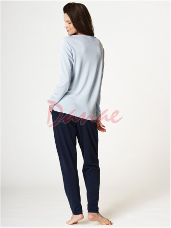 Dámske pyžamo s vizkózou - Čierna baza