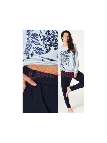 Dámske pyžamo s vizkózou - Čierna baza