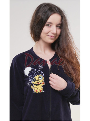 Dámsky polarový overal na zips Tigrík