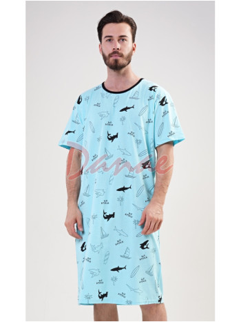 Pánska nočná košeľa so žralokmi Big attack