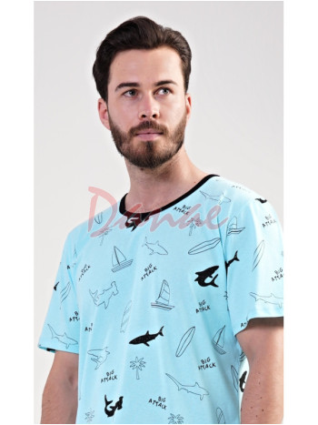 Pánska nočná košeľa so žralokmi Big attack