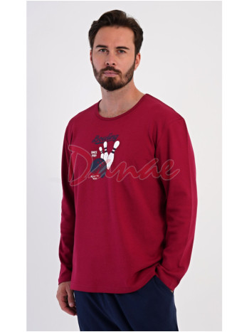 Pánske bavlnené pyžamo dlhé Bowling