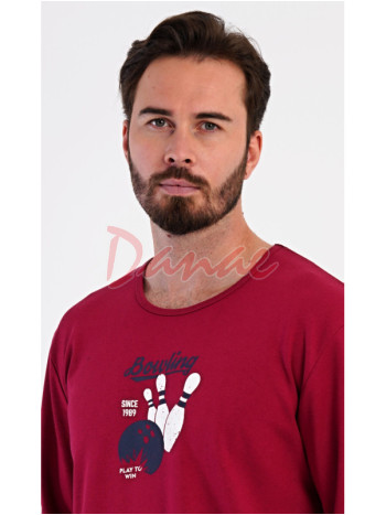 Pánske bavlnené pyžamo dlhé Bowling