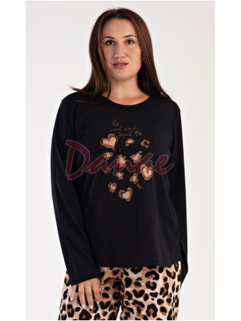 Dámske pyžamo dlhé nadmerné Be cool and kind - až do 7XL