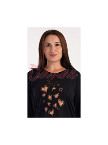 Dámske pyžamo dlhé nadmerné Be cool and kind