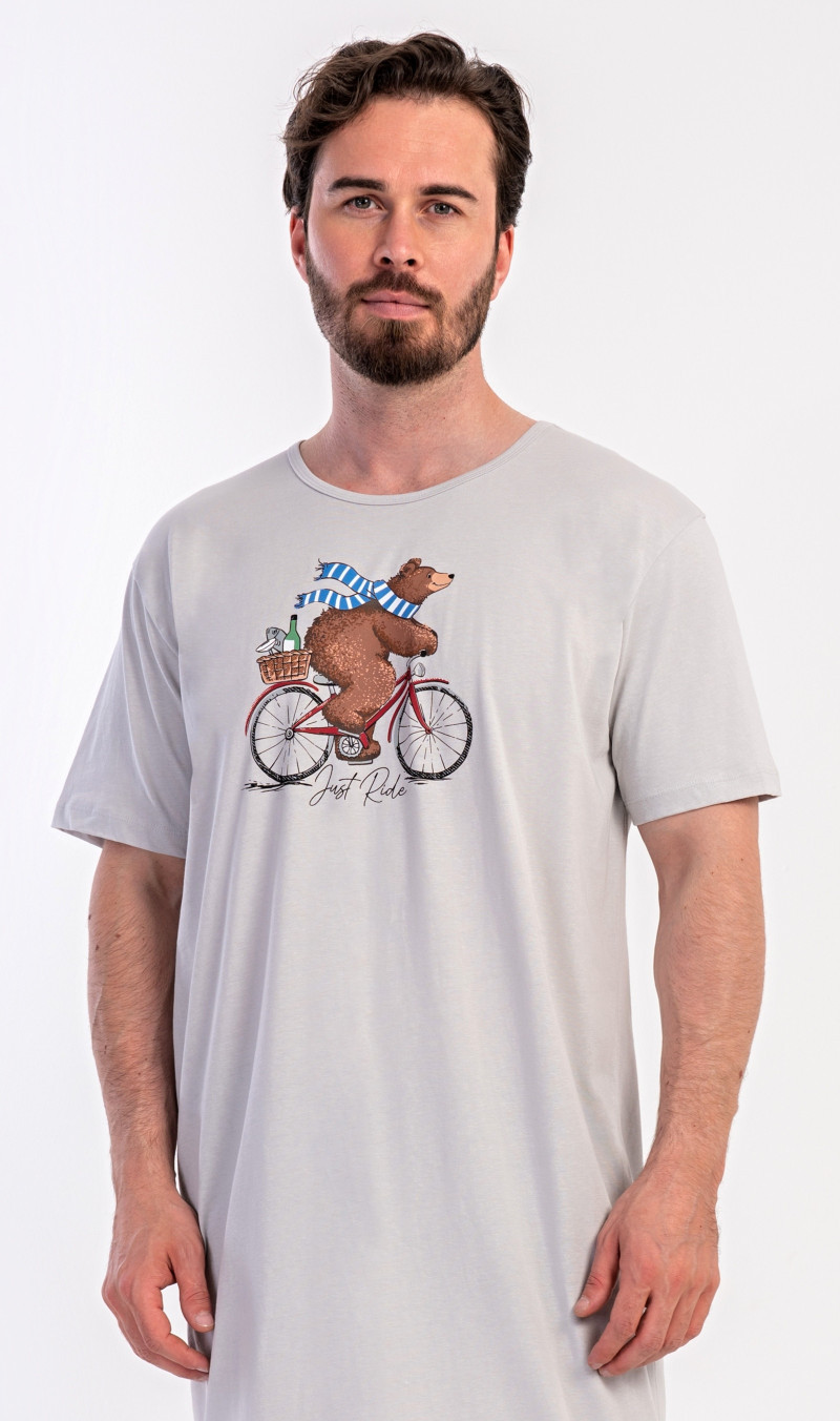 Pánska nočná košeľa krátky rukáv Just Ride