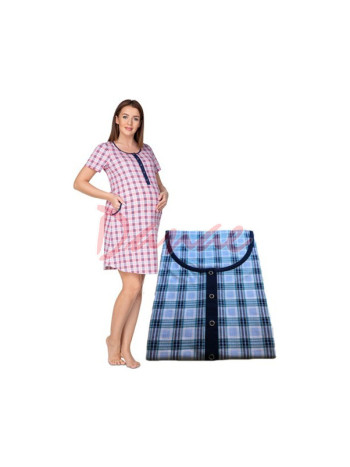 Károvaná dámska nočná košeľa Regina