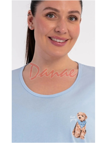 Dámske pyžamo kapri Vienetta Pudl
