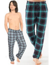 Pánske pyžamové nohavice dlhé kárované